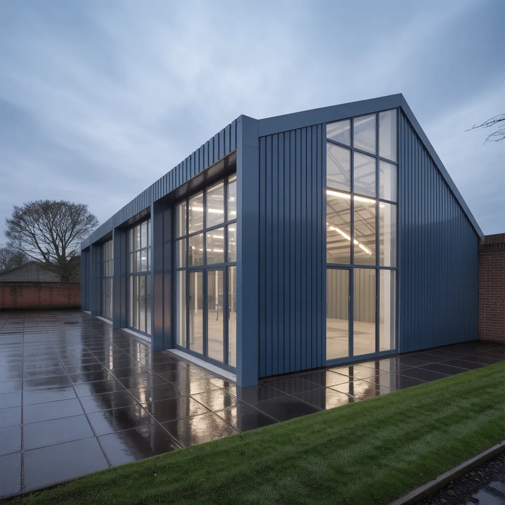 Completed steel structure by Lancashire Fabrications